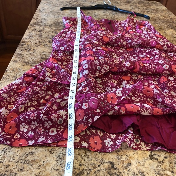 American Eagle Ruffle Tier Sleeveless Floral Dress - Picture 3 of 8